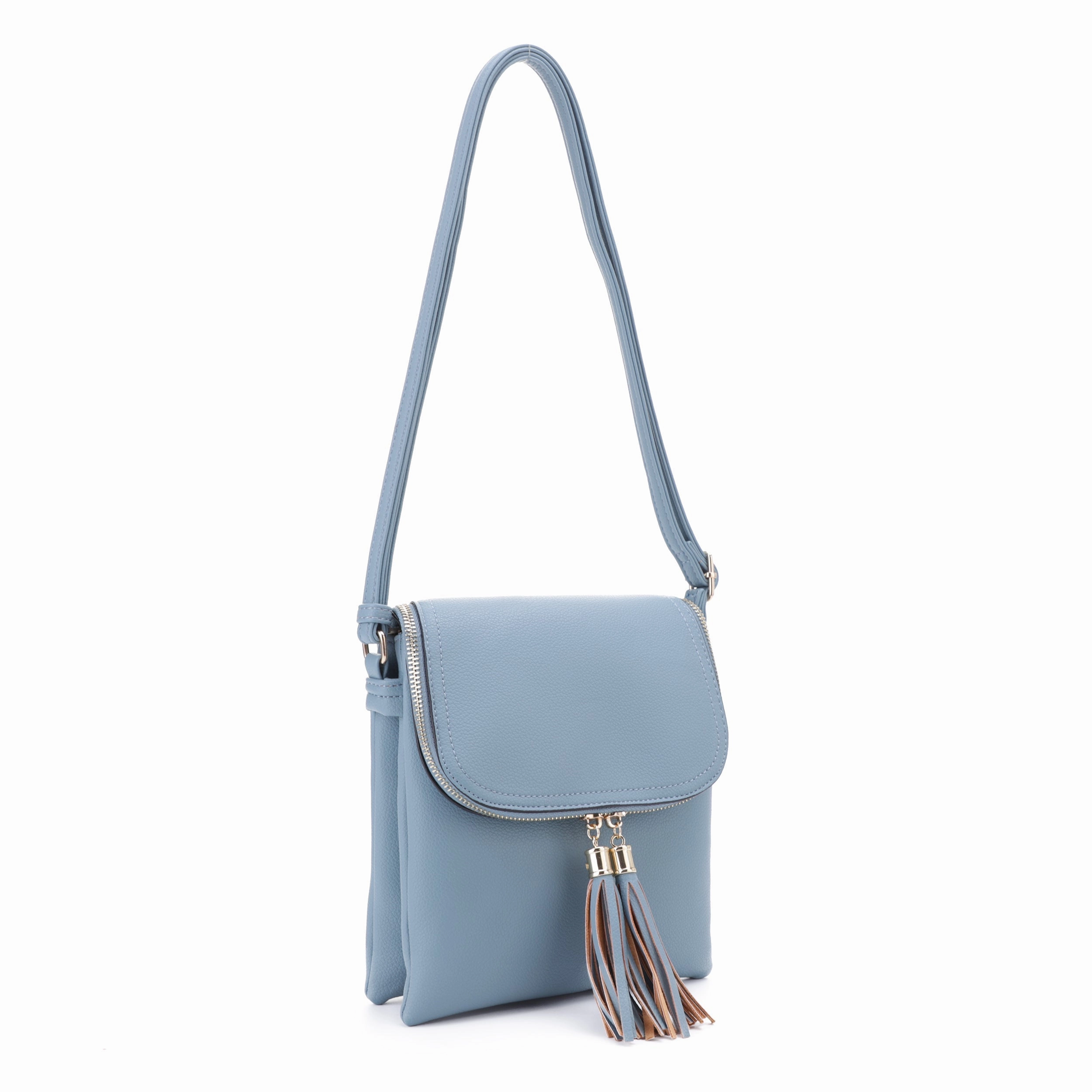 Effortless Chic Thalia Double Tassel Flap Crossbody