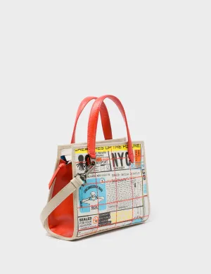 Simon Beige Leather Small Handbag - Kind Type Design Soft leather purse