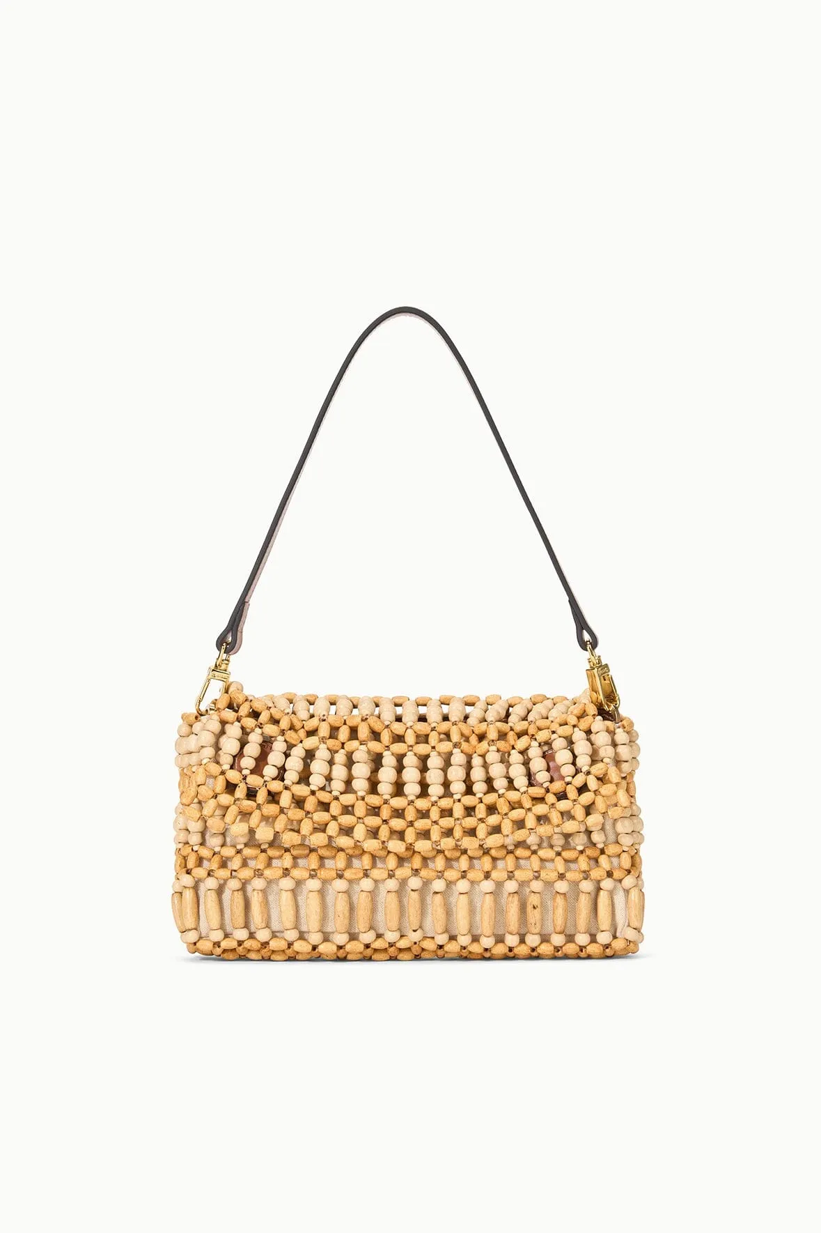 TIMMY SHOULDER BAG | NATURAL WOOD BEADS Stylish Presence