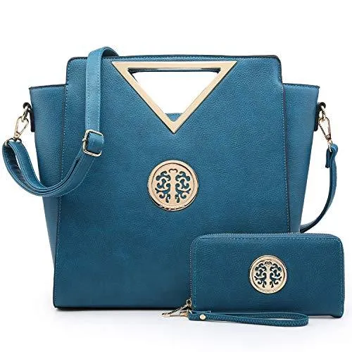 Contemporary Fashion New Arrival Fashion Design Chic Triangle Handle Shoulder Bag with Matching Wallet l Dasein