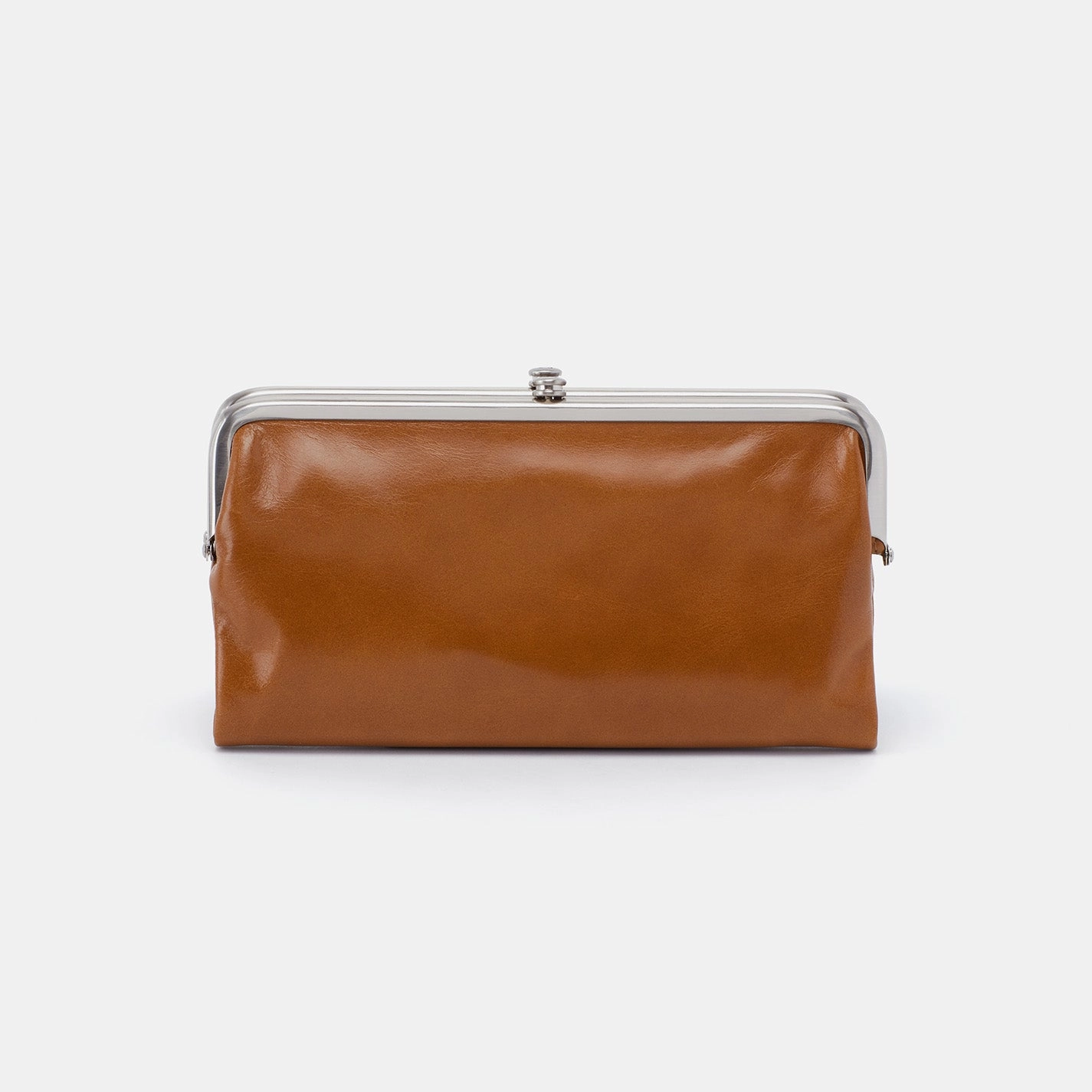 Lauren Clutch-Wallet in Polished Leather - Truffle Comfort Wear Versatile Design