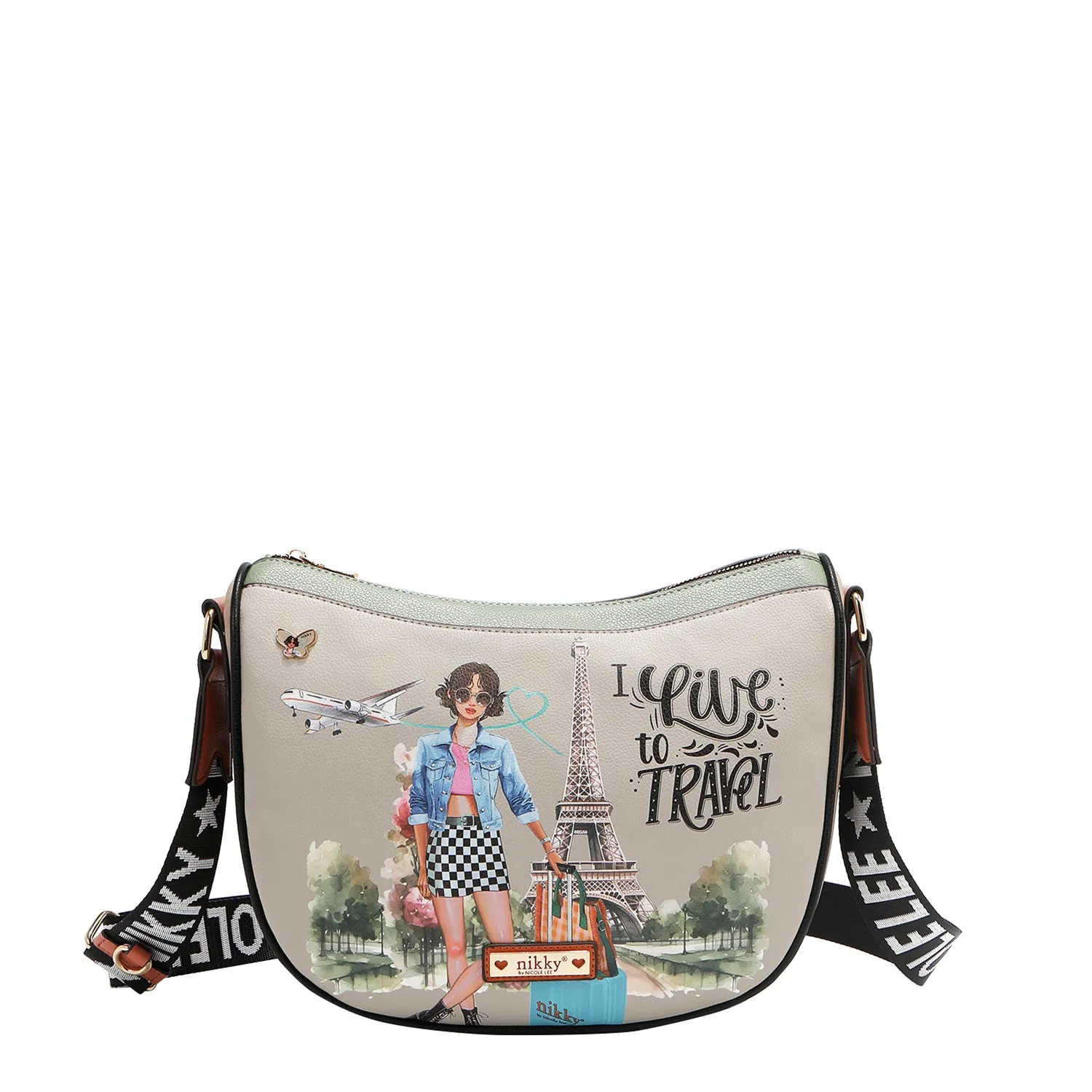 Daily Classic I LIVE TO TRAVEL MESSENGER BAG