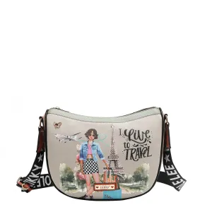 Daily Classic I LIVE TO TRAVEL MESSENGER BAG