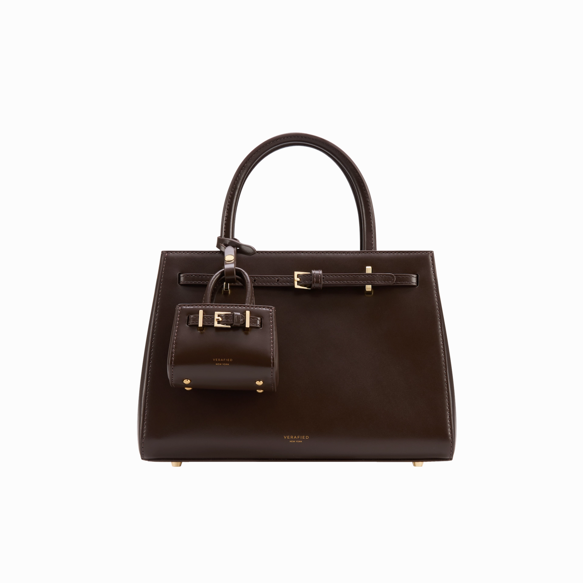 Simple Aesthetic Chocolate Leather Book Tote Bag 25