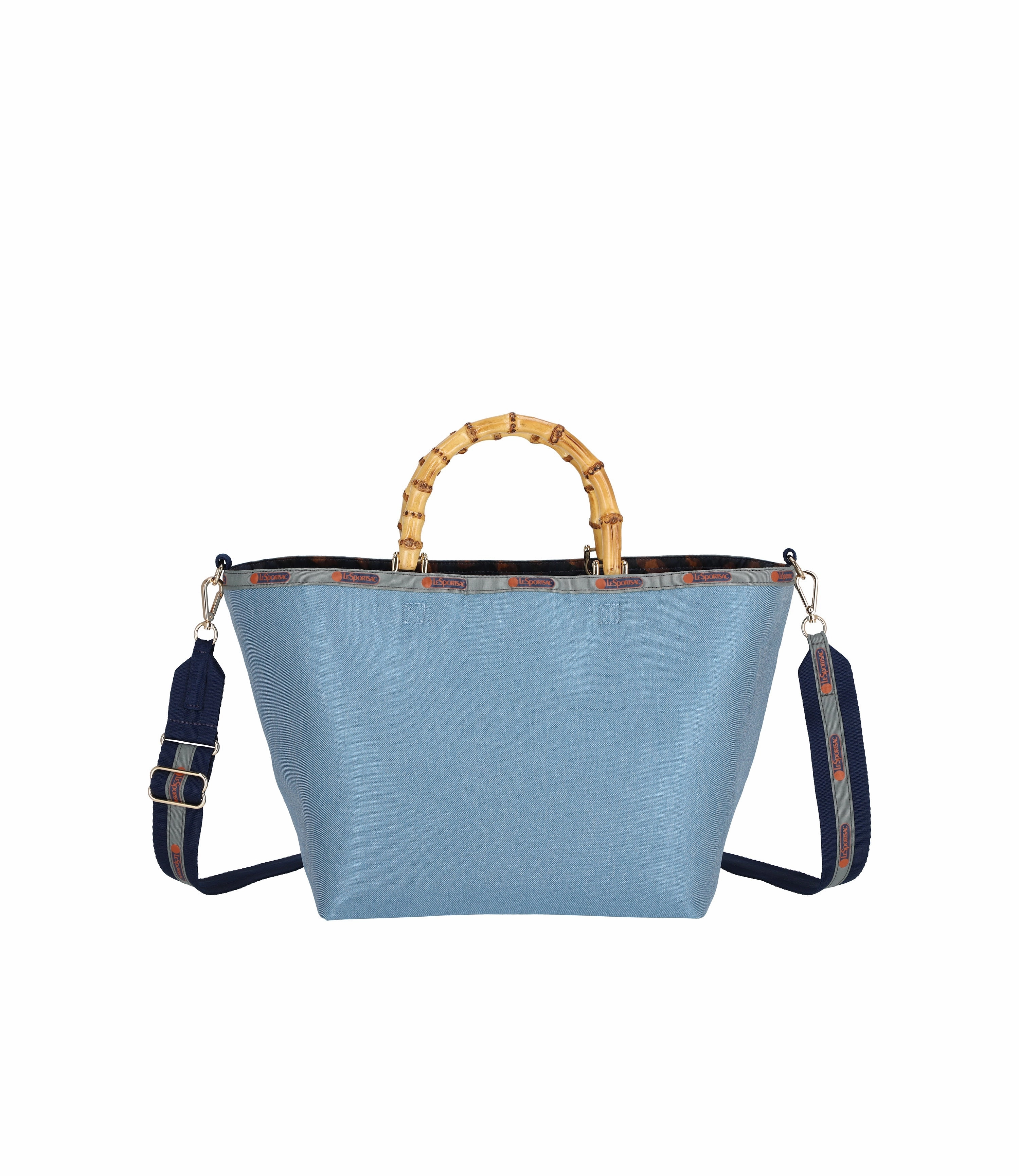 Medium Bamboo Tote with Strap Timeless Design Eco Friendly