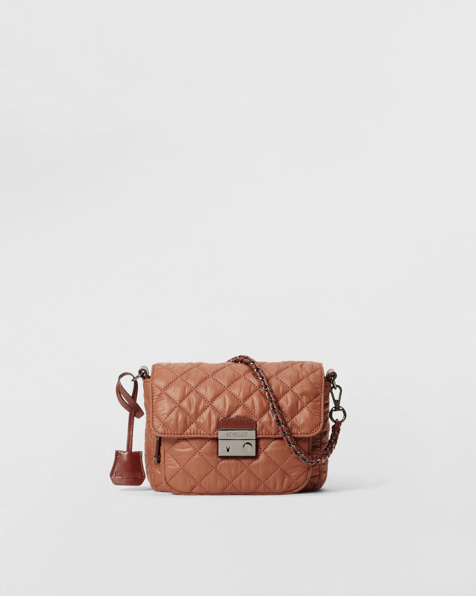 Terracotta Small Crosby Lock Crossbody Organized Interior