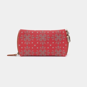 Spark Double Eyeglass Case In Coated Canvas - Red Journey Bandana Casual Outfit Everyday Performance