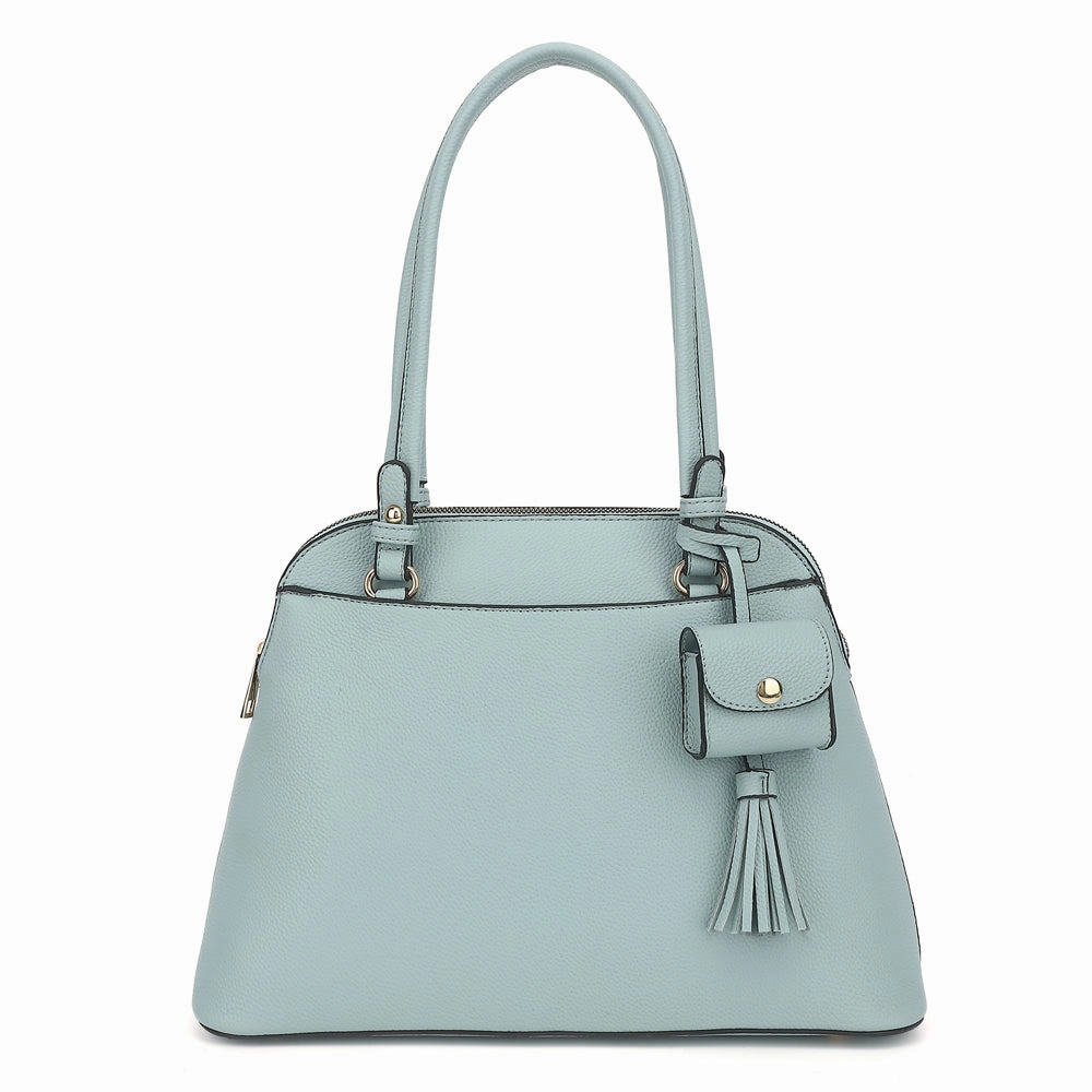 Simple Functionality Compact Travel Dome Satchel with Air Pod Case 17901F