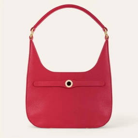 Minimalist Comfort Florence Shoulder Bag | Pillarbox Red with Gold hardware