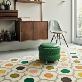 Spot Flower Multi Rug Lightweight Everyday