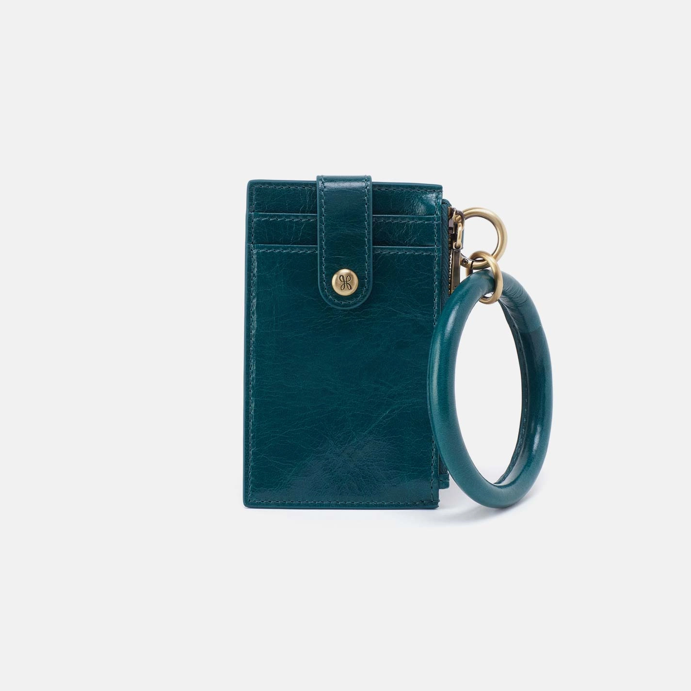 Ring Credit Card Wristlet in Polished Leather - Wild Bluegrass Daily Essential Weekend Style