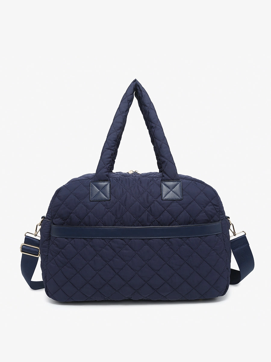 Mills Vegan Quilted Weekender refined design