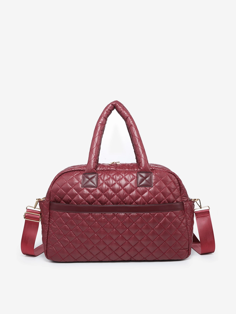 Mills Vegan Quilted Weekender Elegant Attire Iconic Style