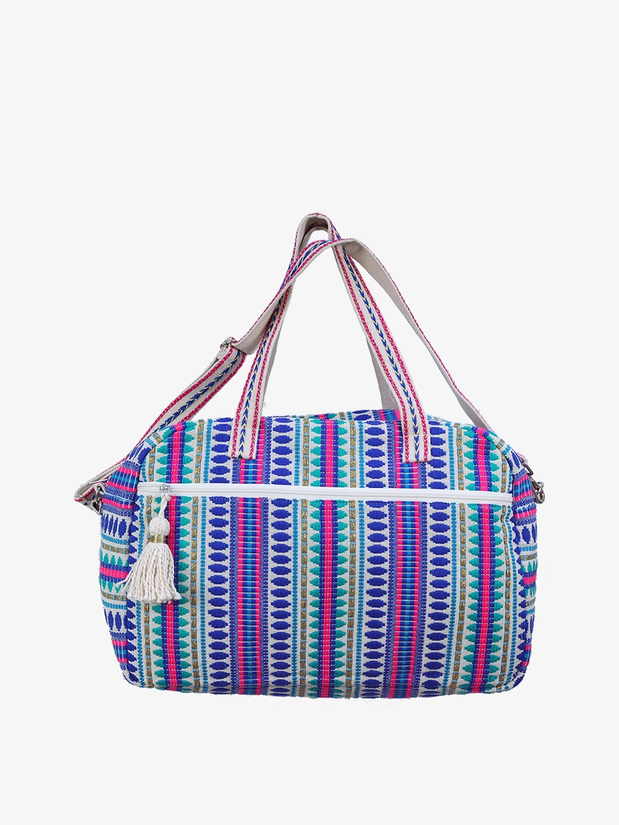 Sienna Striped Weekender Feminine Touch Trendy Accessory
