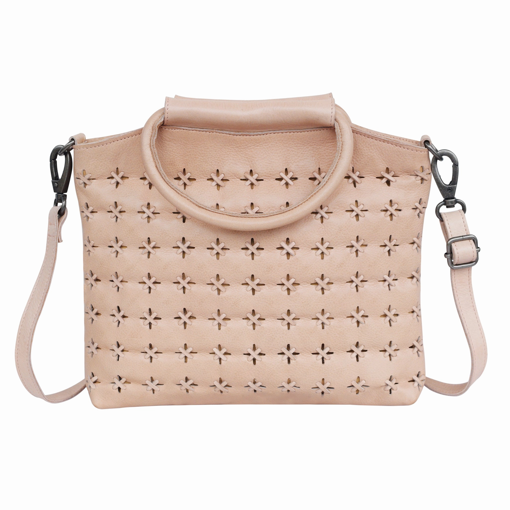 Smart Travel Workday Function Starlight Leather Crossbody Bag