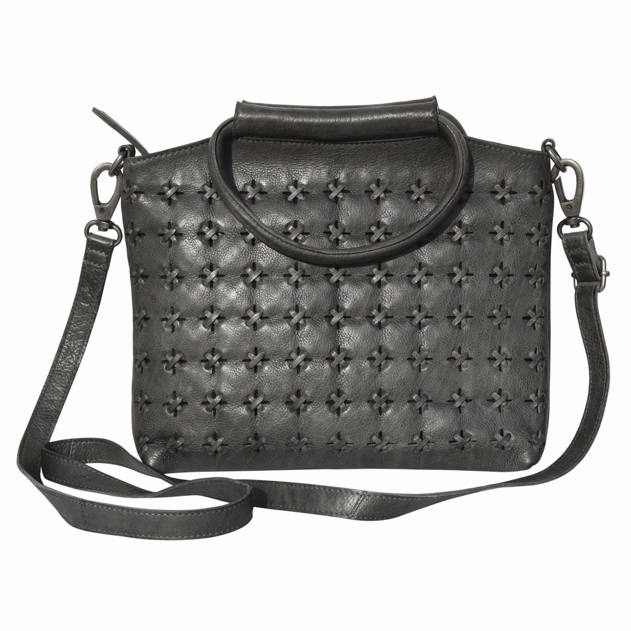Starlight Leather Crossbody Bag Flexible Organizer