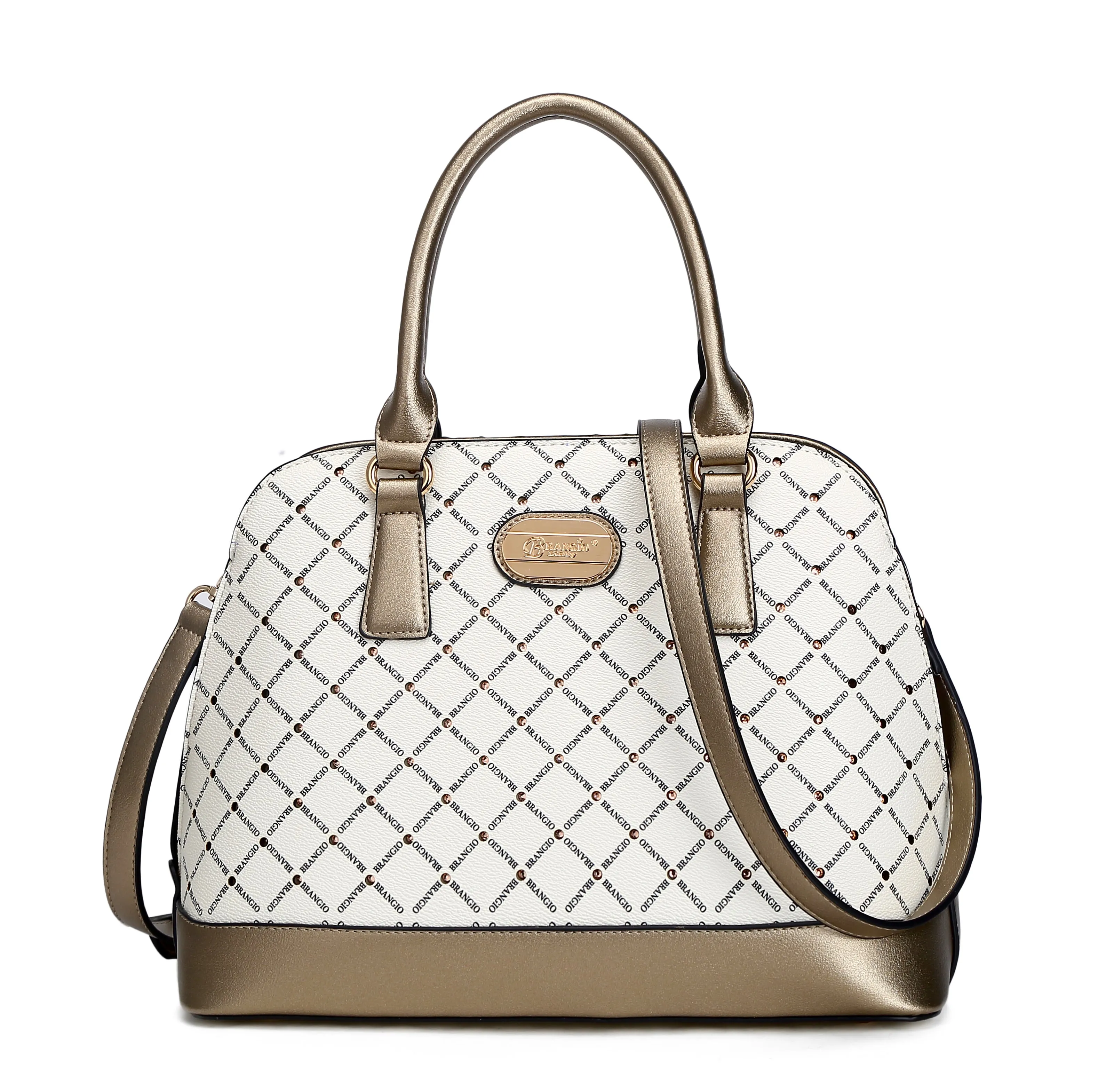 Elegant Structure Ruby Romance Crystal Stud Top Handle Bag