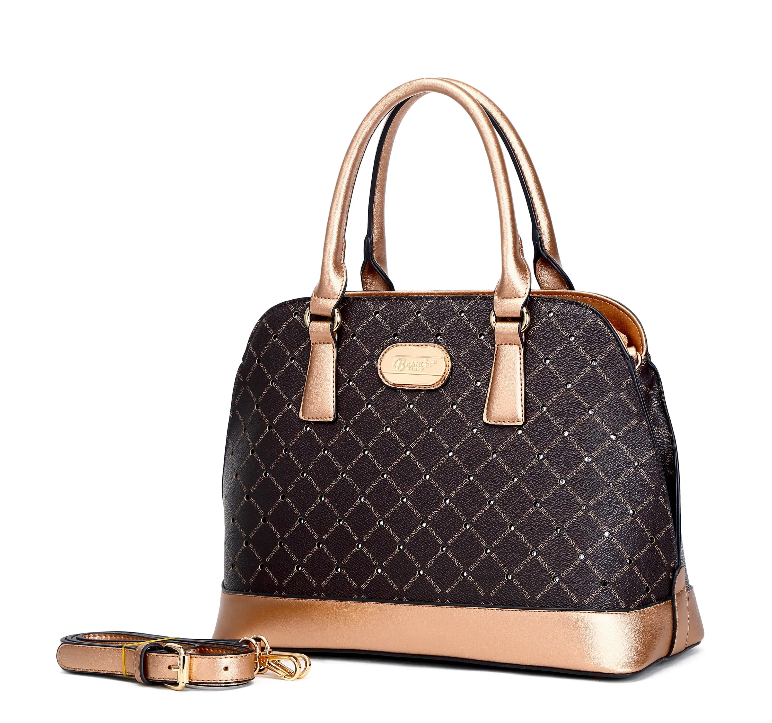 Smart Vision Ruby Romance Crystal Stud Top Handle Bag