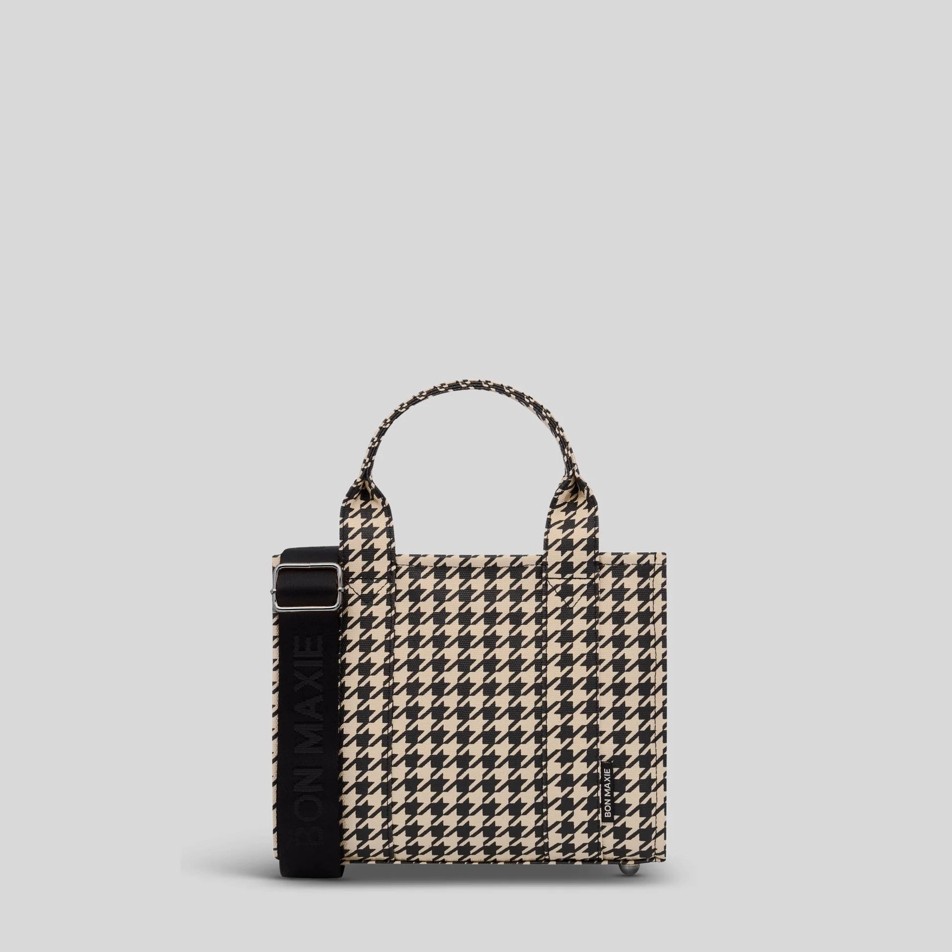 Micro Structured Tote Bag in signature coated canvas -- Houndstooth Lightweight Functional Gear