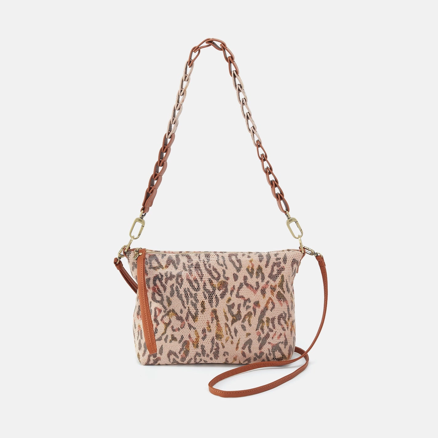 Kori Crossbody In Printed Leather - Summer Safari Trendy Journey Secure Closure
