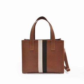 Modern Harmony Strip Bag Brown