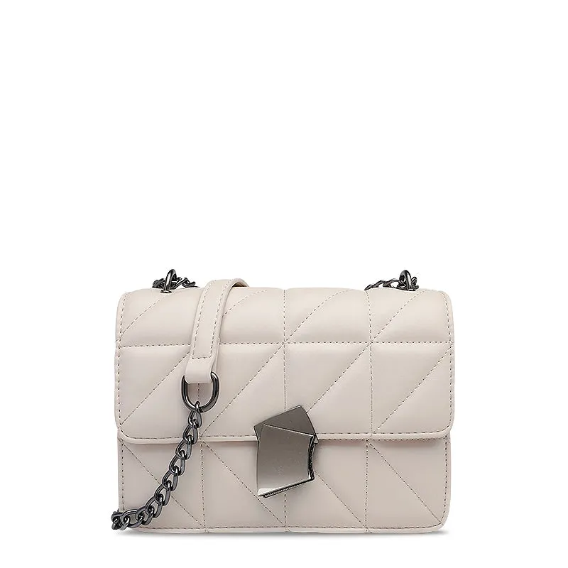 The Bridget Crossbody Bag Beige Cream