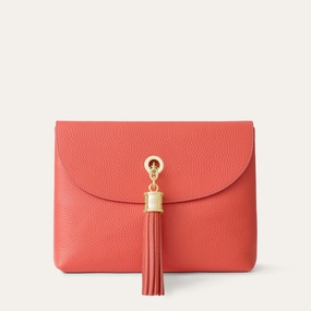 Fashion Statement Jasmine Crossbody | Coral with Gold hardware