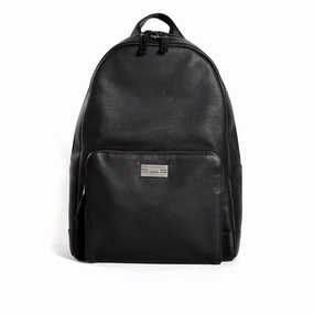 Stuart Backpack - Black Leather Contemporary Look