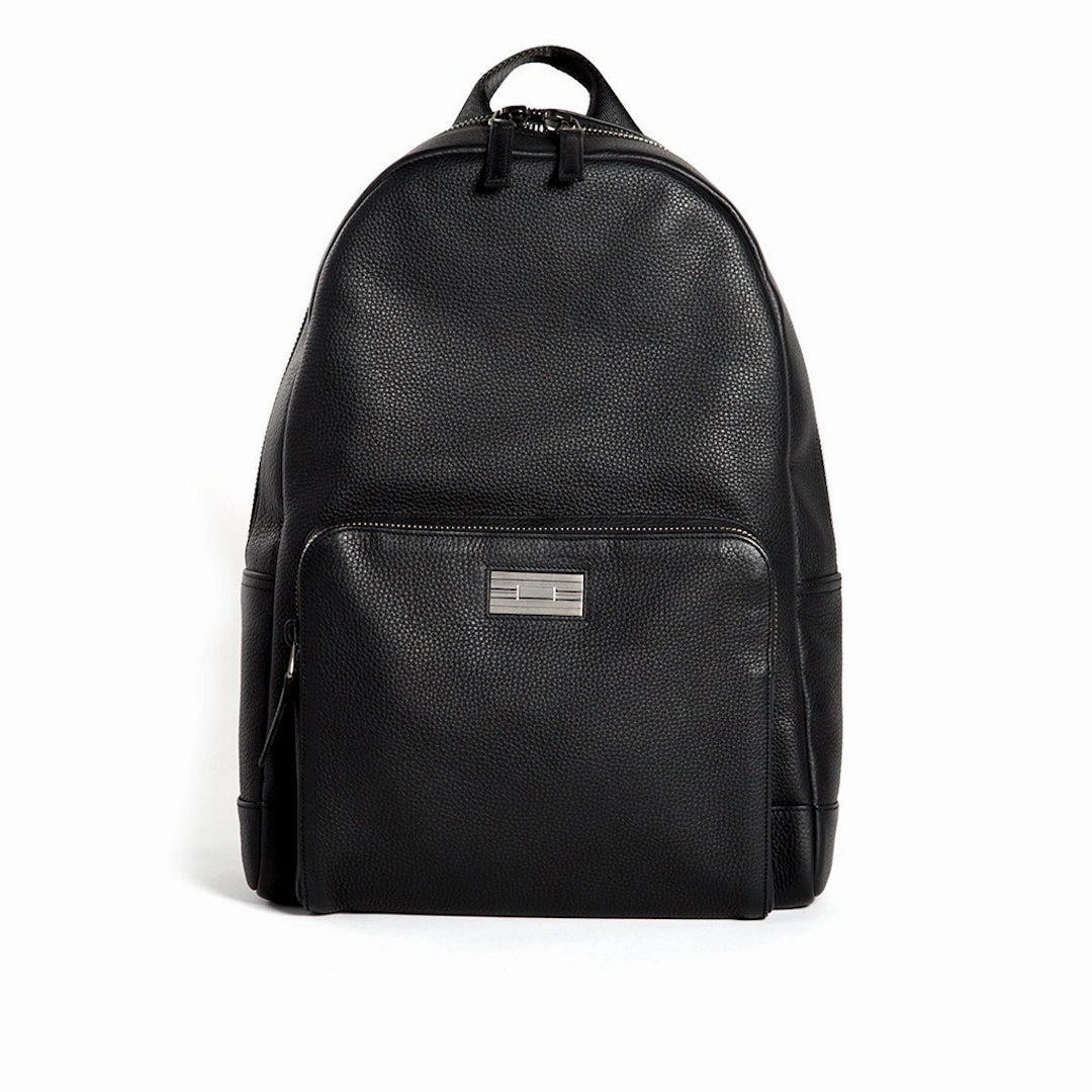 Stuart Backpack - Black Leather Contemporary Look