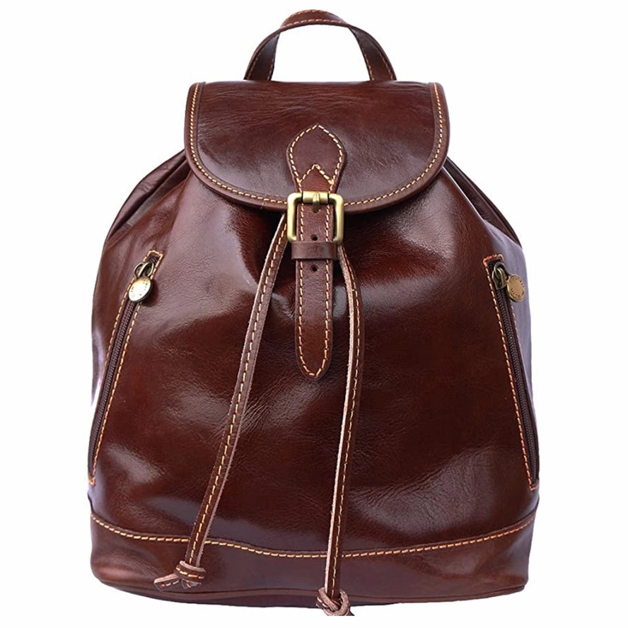 Modarno Vintage-Style Italian Genuine Leather Backpack Fashion Practicality Modern Adventure