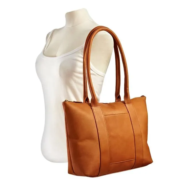 Daily Carry Urban Comfort Leather Zip Tote-Shoulder Bag