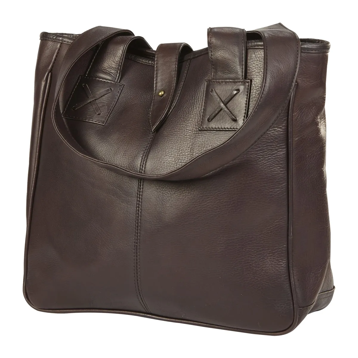 Leather Everyday Square Tote Daily Commute