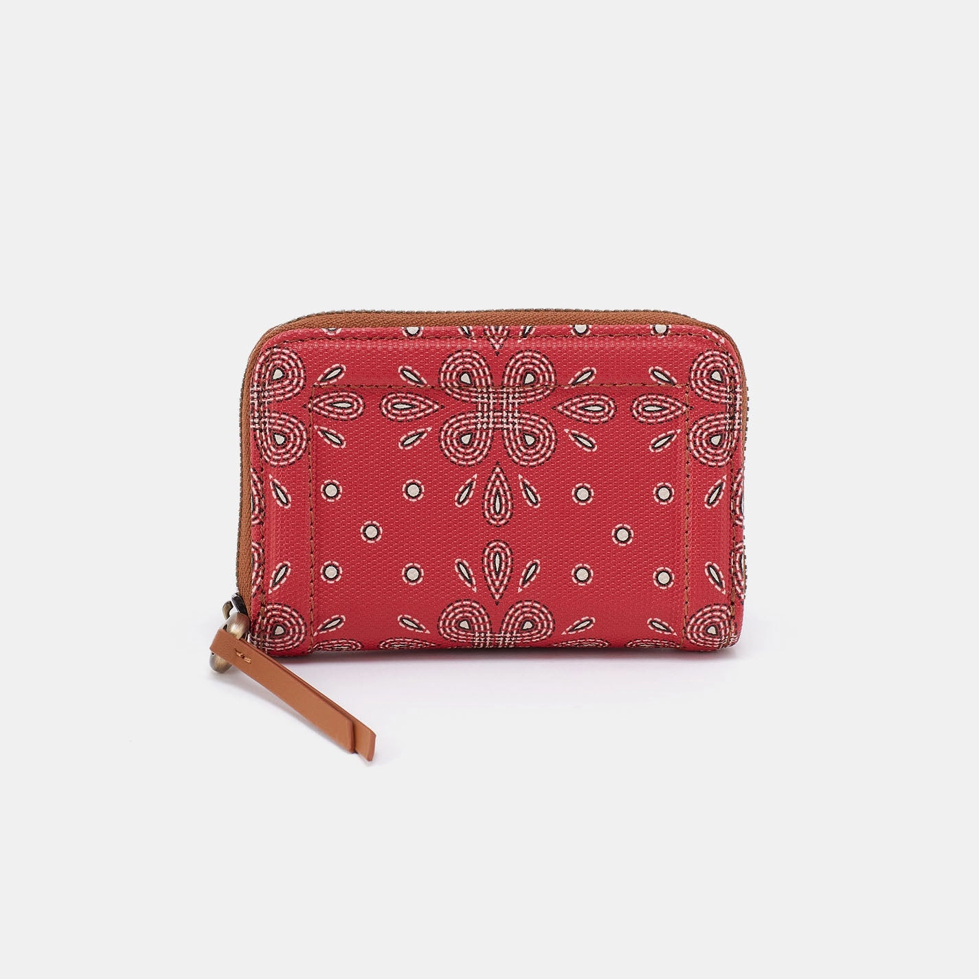 Eco Friendly Modern Adventure Soma Small Wallet In Coated Canvas - Red Journey Bandana