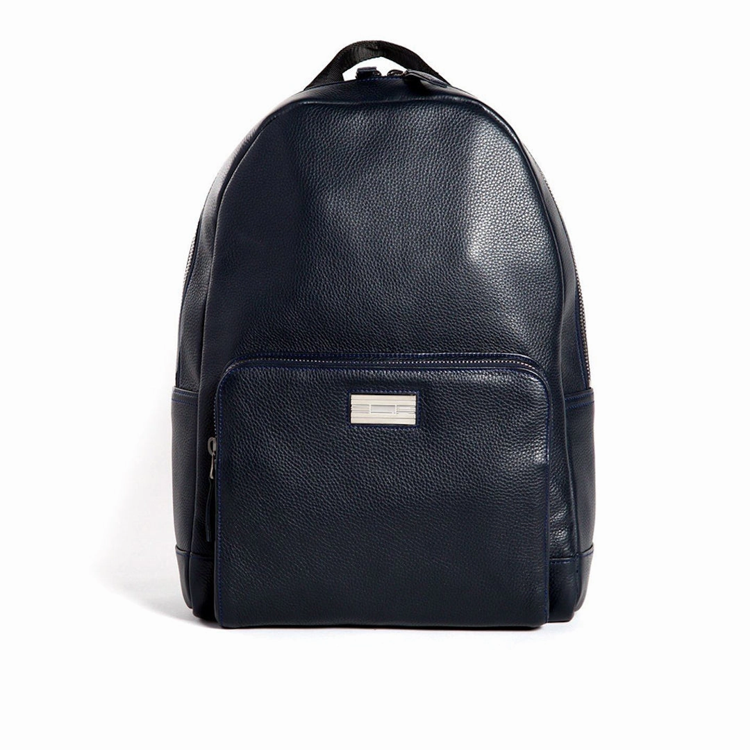 Workday Function Stuart Backpack - Navy Leather