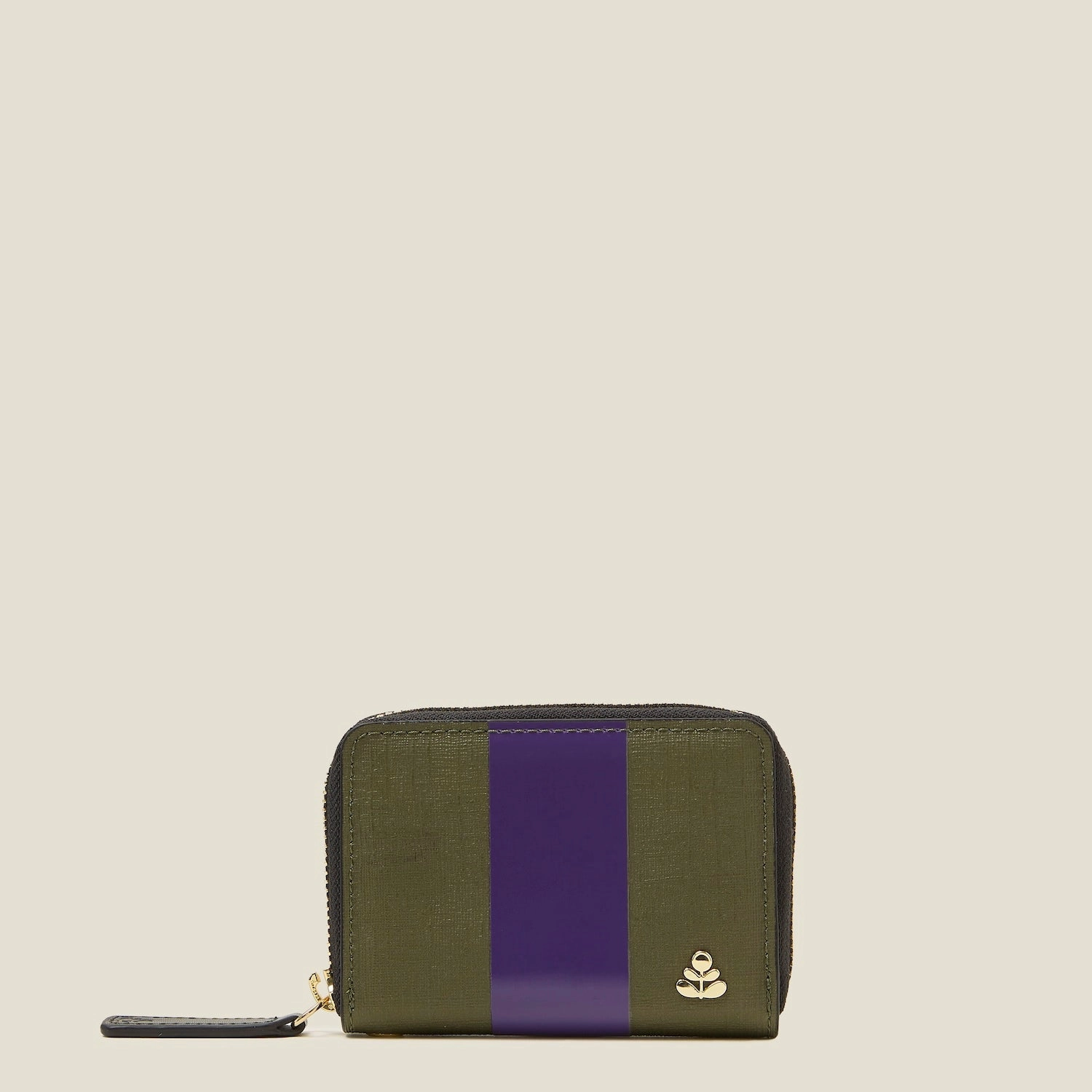 Remember Me Purse - Shiny Stripe Spruce Purple Minimal Everyday Fashion Simplicity