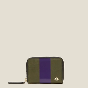 Remember Me Purse - Shiny Stripe Spruce Purple Minimal Everyday Fashion Simplicity