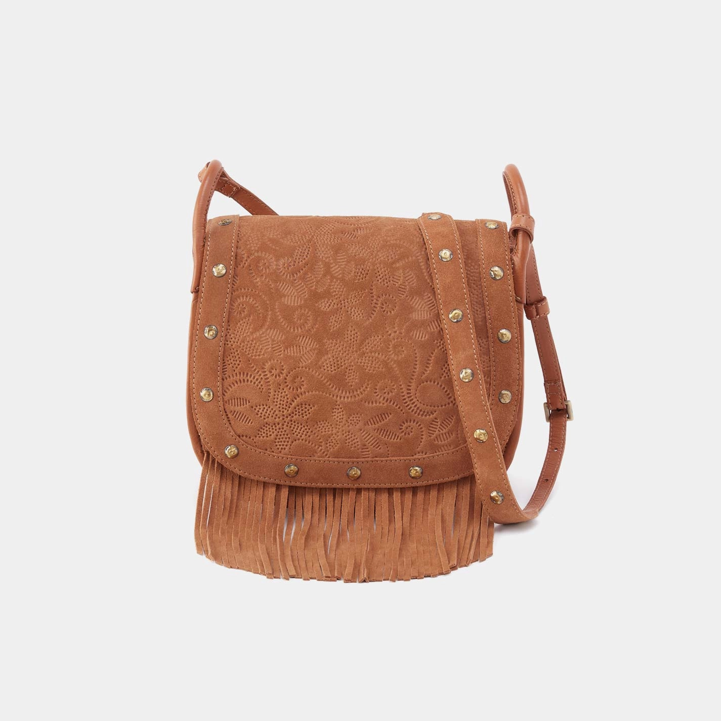 Kiva Large Crossbody in Suede Leather - Barley Outdoor Active Lifestyle