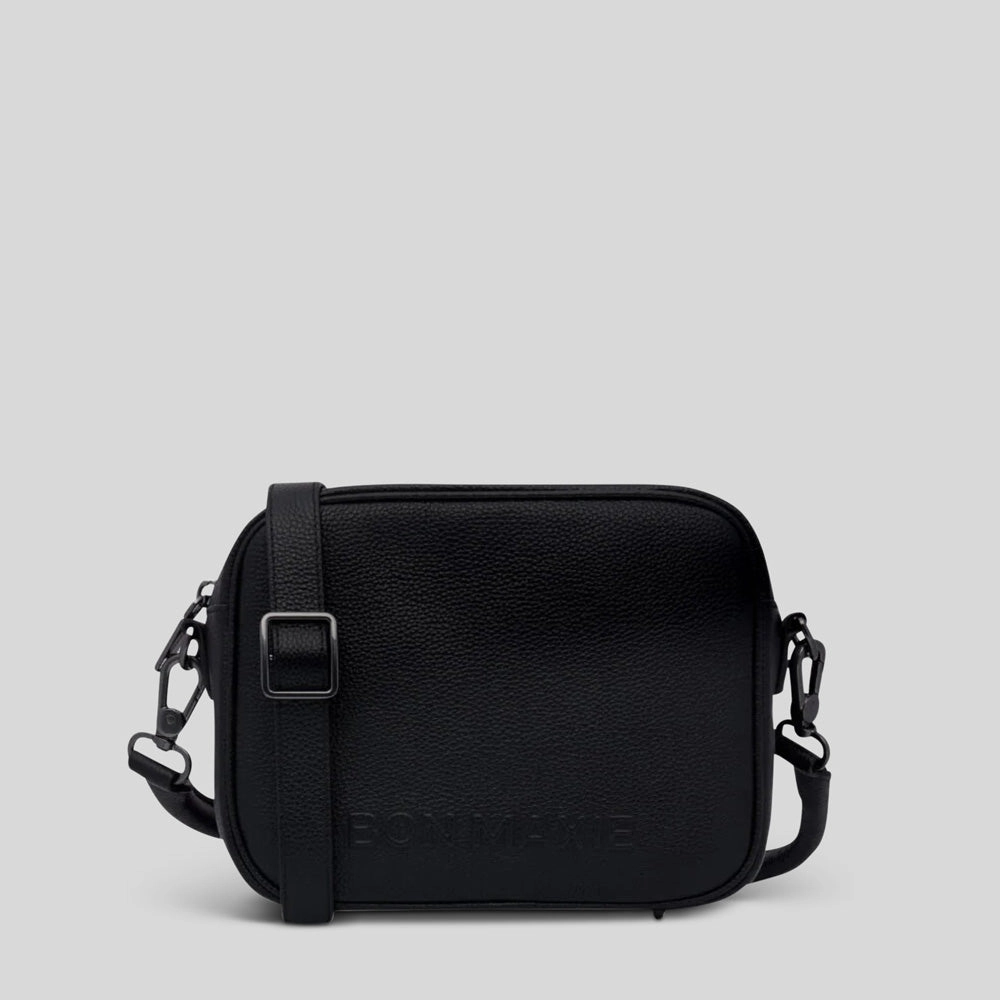 Comfortably fits all your essentials without feeling bulky Sidekick? Crossbody Bag in full-grain pebbled leather -- Black