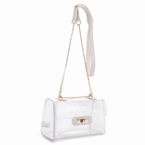 Avery Turn Lock Hardware Clear Crossbody Outdoor Simplicity