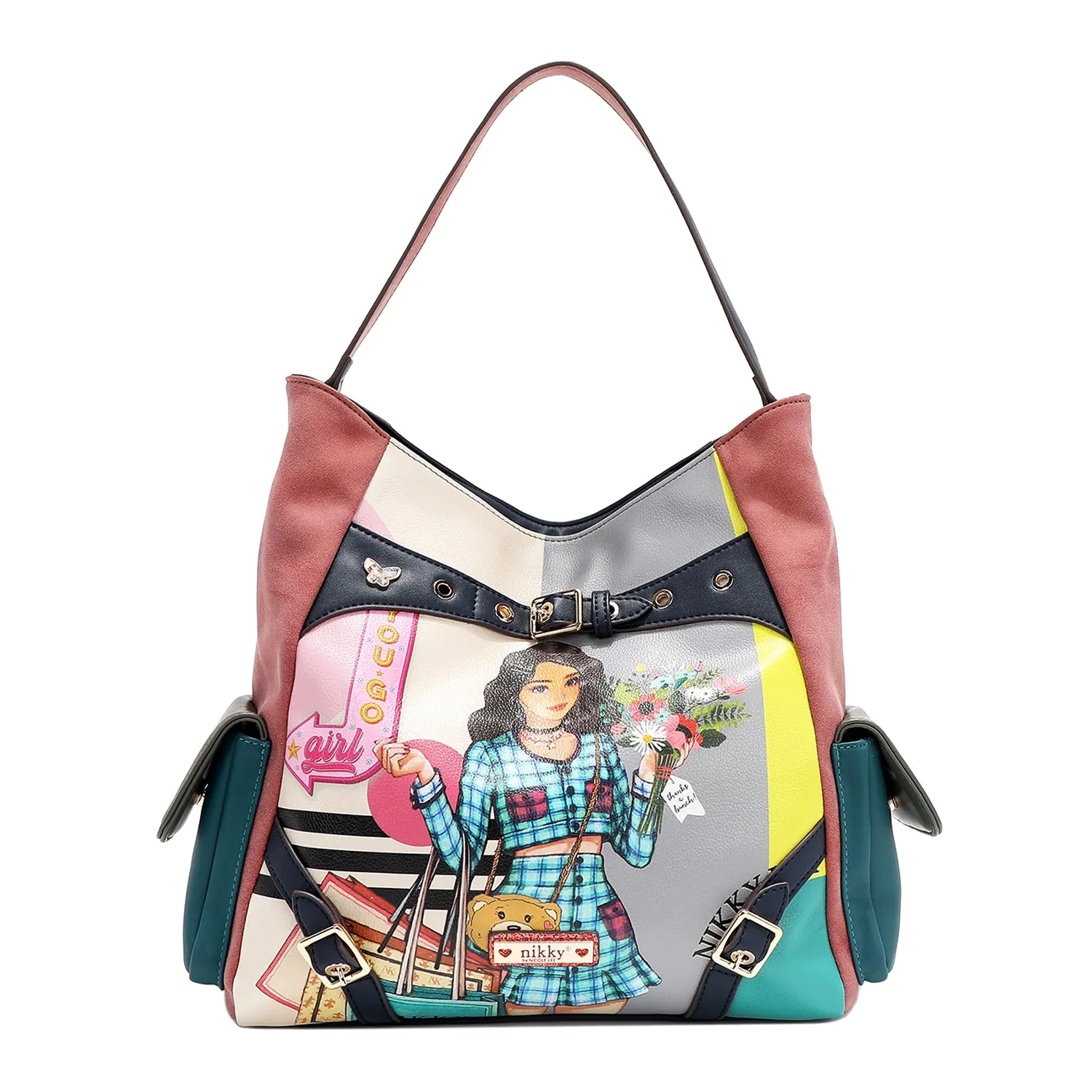 Modern Elegance Simple Aesthetic NIKKY GOES SHOPPING HOBO BAG