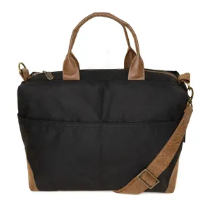 Aesthetic Engineering Poppi Premier Purse: Black Waxed Canvas