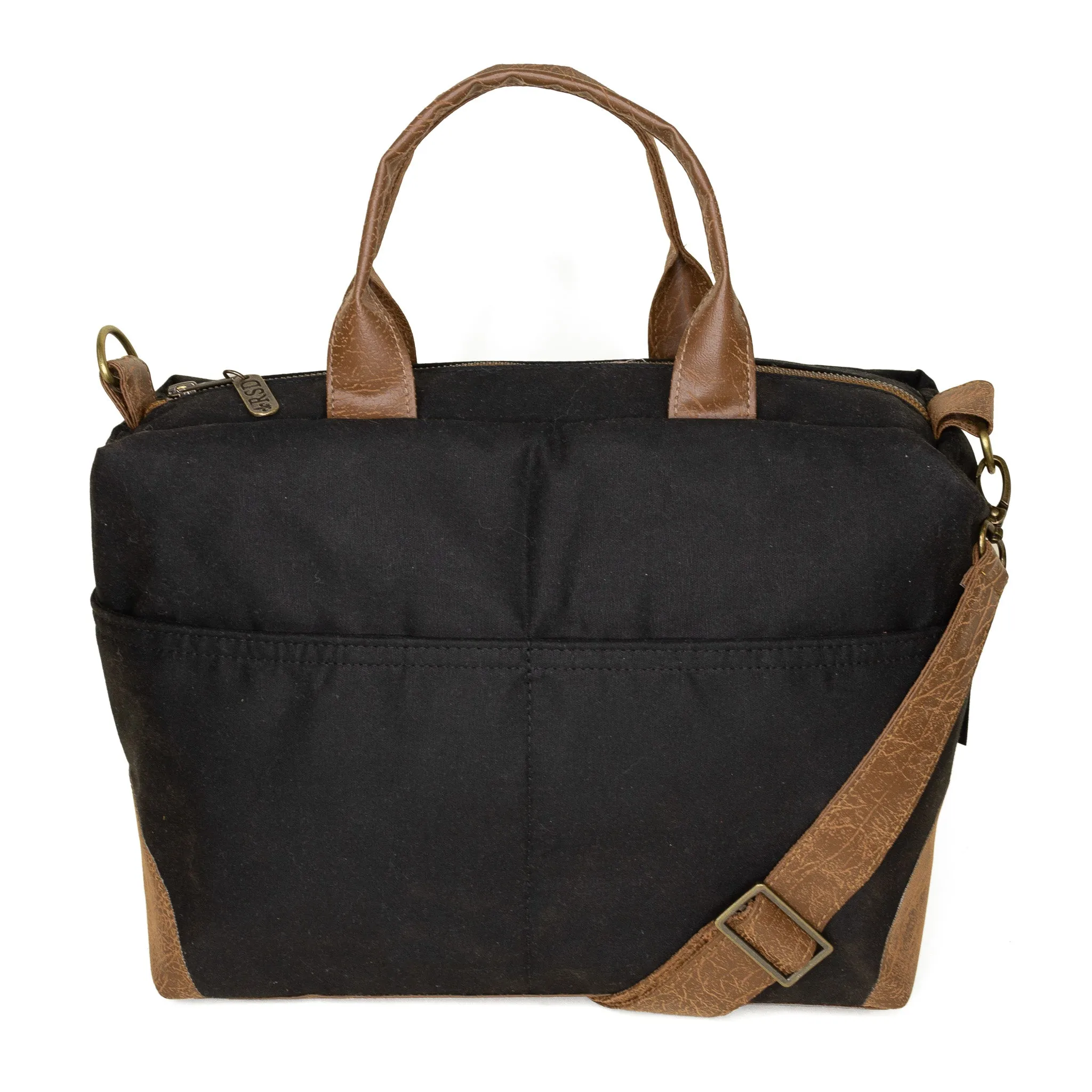 Aesthetic Engineering Poppi Premier Purse: Black Waxed Canvas