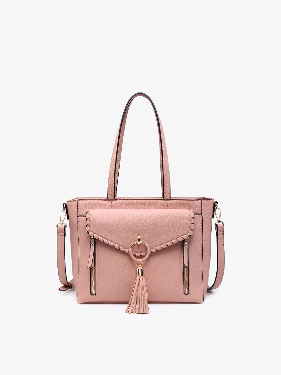 Phoebe Vegan Whipstitch Tote Trendy Accessory