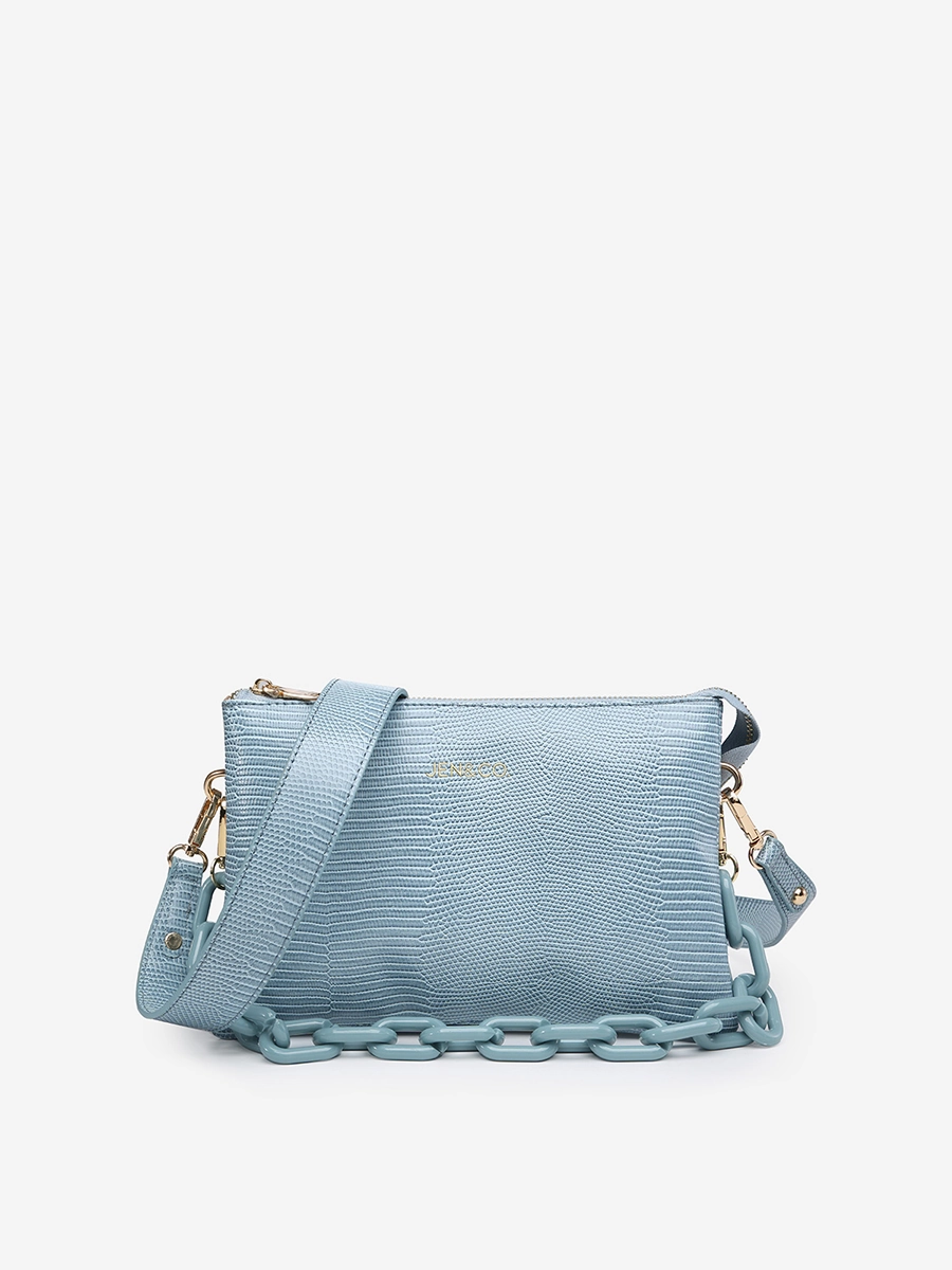 Izzy Vegan Lizard Crossbody Sophisticated Charm