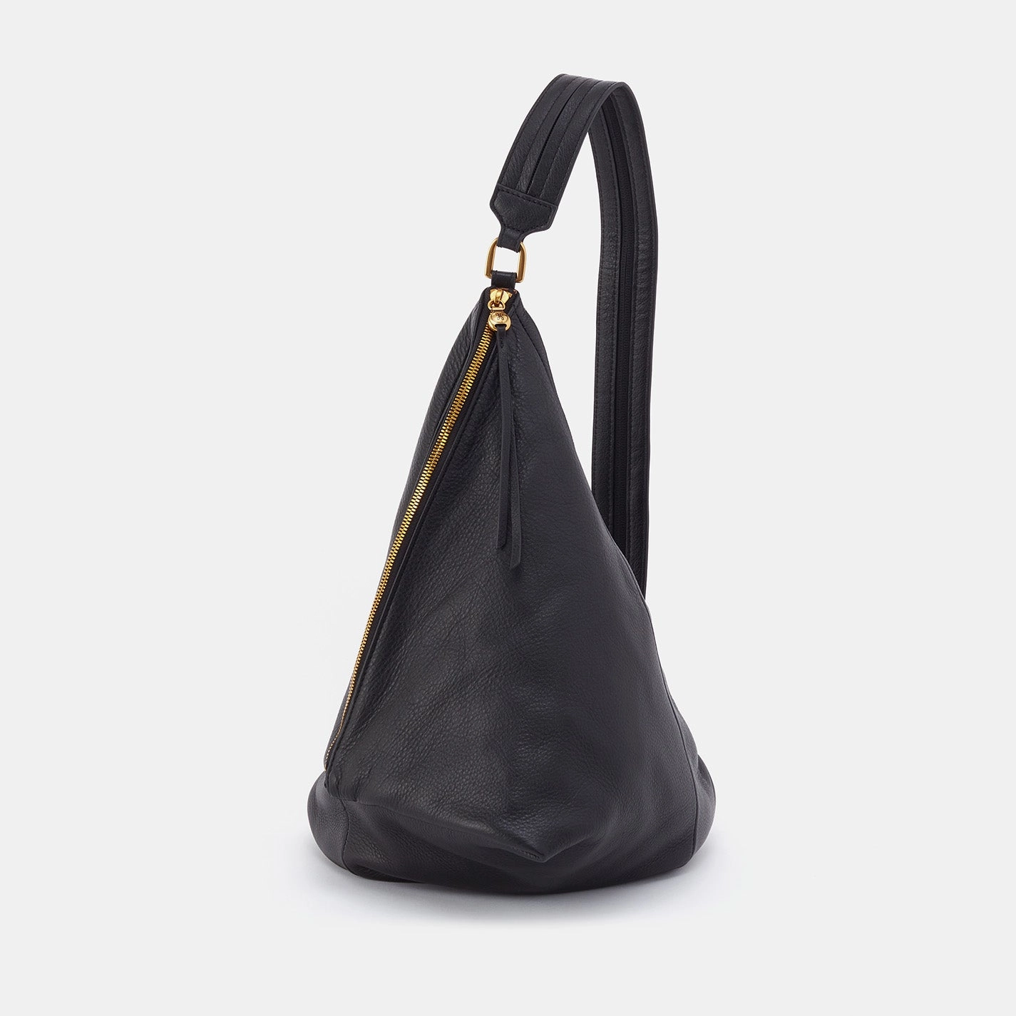 Sway Convertible Sling In Pebbled Leather - Black Elegant Finish Modern Carry