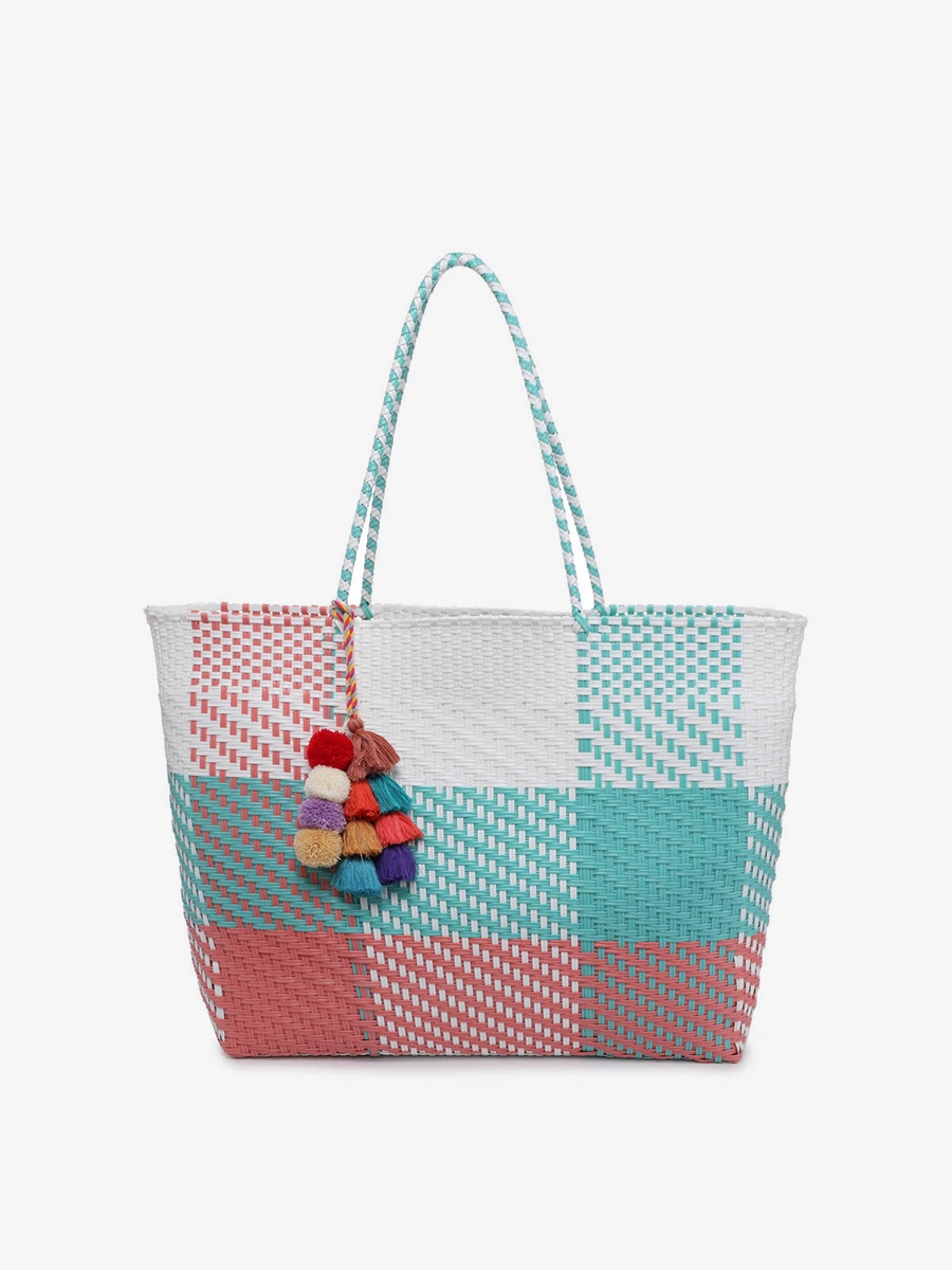 Formal Style Subtle Elegance Sylvia Woven Tote