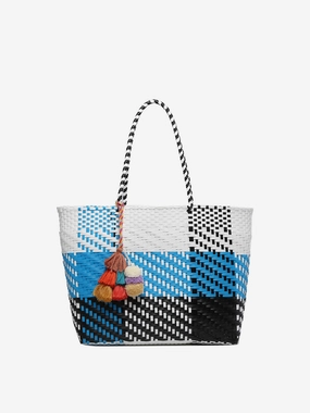 Subtle Detail Sylvia Woven Tote