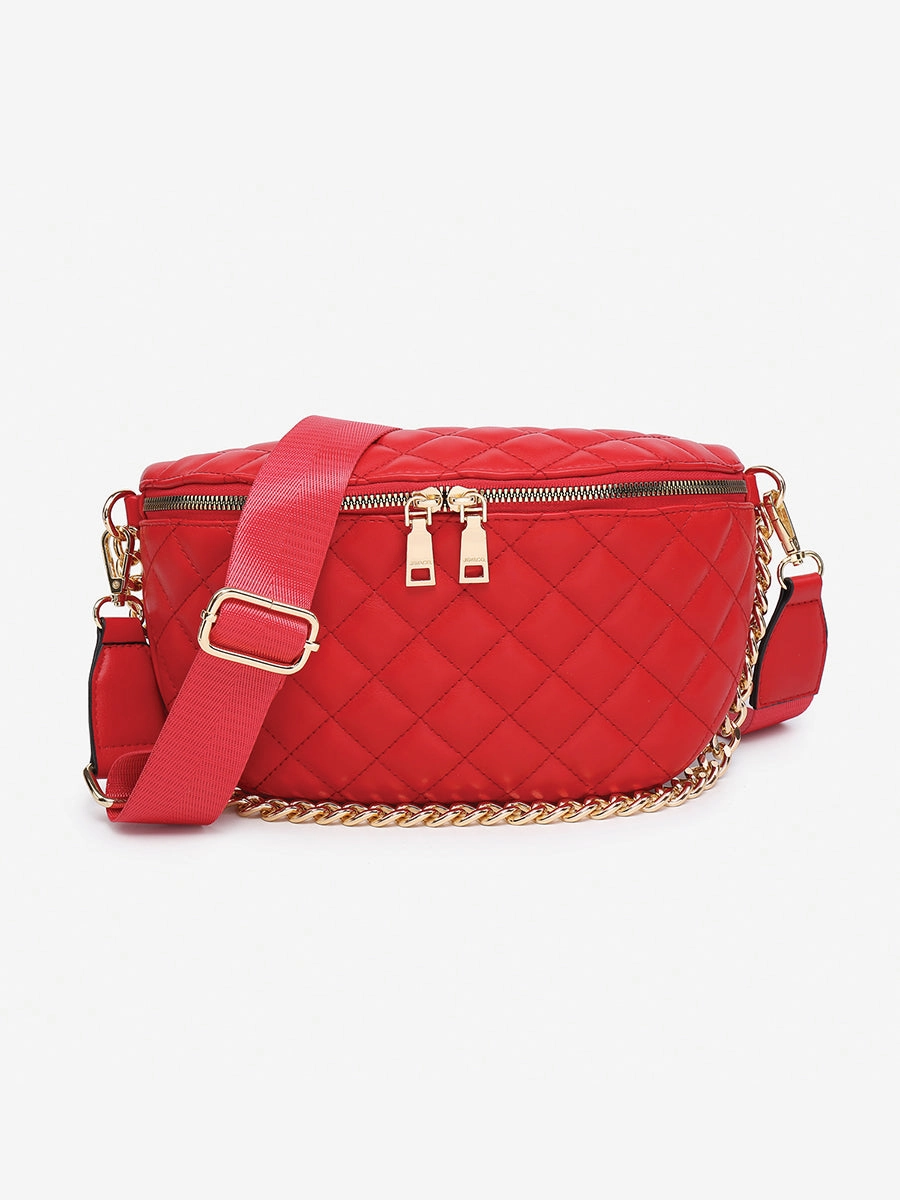 Quality Finish Seasonal accessory Sylvie Vegan Quilted Belt Bag
