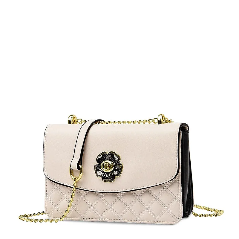 Silver Detail Designer Touch The Riley Crossbody Bag