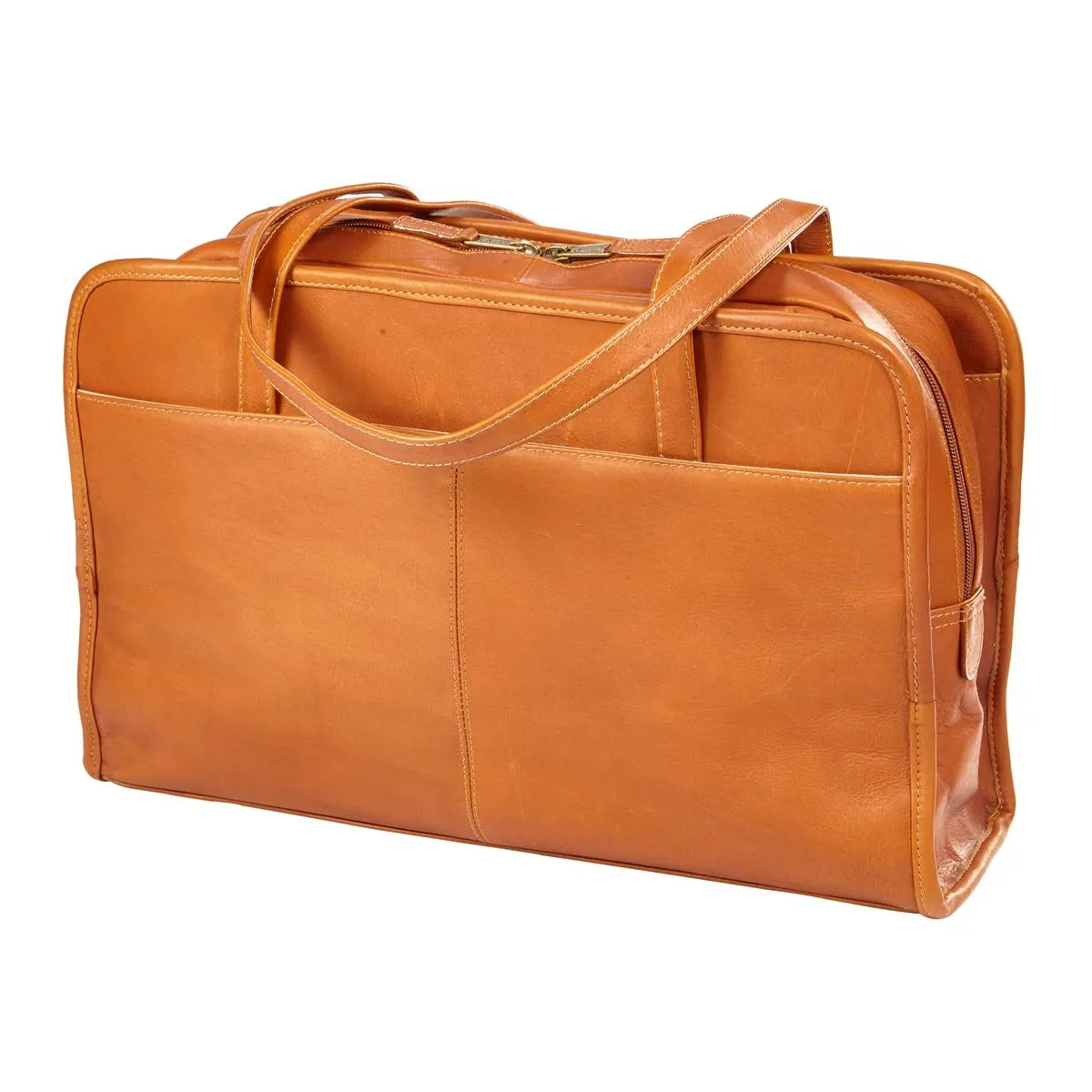 Travel convenience Three Section Leather Tote